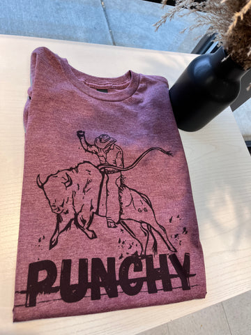 Punchy Graphic Tee (Heather Purple)