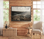 “Cowboy Sunday” 30”x40” Original Acrylic Painting