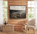“Cowboy Sunday” 30”x40” Original Acrylic Painting