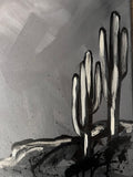 “Modern Saguaro” Original Acrylic Painting