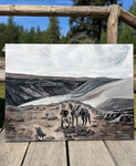 “Cowboy Sunday” 30”x40” Original Acrylic Painting