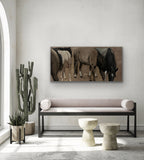 “The Herd” 24”x48” Original Acrylic Painting