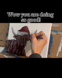 DIY How To Paint a Christmas Highland Cow