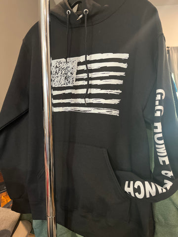 (Spring Sale) Black Flag Hoody (White Flag)