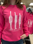 Hot Pink “Don’t Be a Prick” Crew Sweater