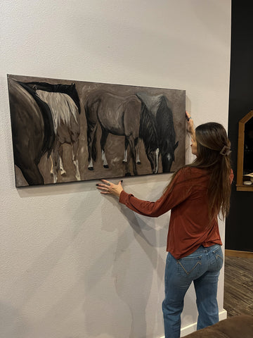 “The Herd” 24”x48” Original Acrylic Painting