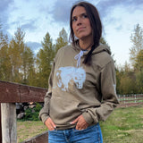 Heather Olive War Horse Hoody