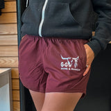 Maroon Running Shorts