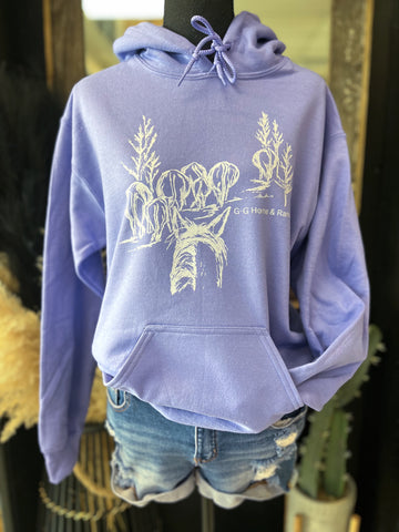 Lavender "Cow Puncher" Hoody