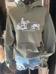 Olive Green Breakaway Roper Hoody