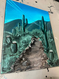 “Desert Views” 11”x14” Original Acrylic Painting