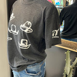 Charcoal Hats Graphic Tee