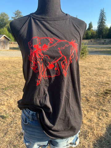 Red Ace Wild Halter Tank