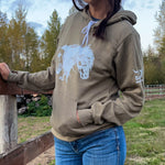 Heather Olive War Horse Hoody