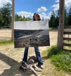 “Cowboy Sunday” 30”x40” Original Acrylic Painting