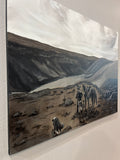 “Cowboy Sunday” 30”x40” Original Acrylic Painting