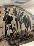 “Cowboy Sunday” 30”x40” Original Acrylic Painting