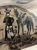 “Cowboy Sunday” 30”x40” Original Acrylic Painting