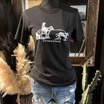 Black Breakaway Roper Graphic Tee