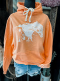 Orange War Horse Hoody