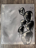 “Modern Prickly Pear Crawler” Original Acrylic Painting