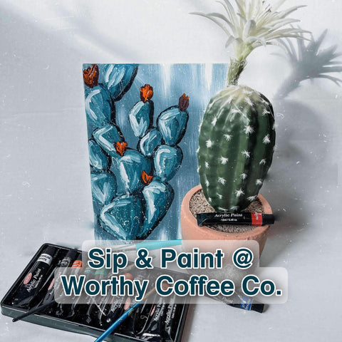 Sip & Paint Event @ Worthy Coffee (Roy, WA) Thursday Sep 26th 6:30pm