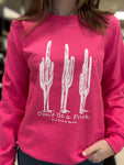 Hot Pink “Don’t Be a Prick” Crew Sweater