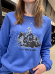 Royal Blue Barrel Racer Crew Sweater