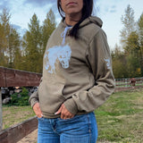 Heather Olive War Horse Hoody