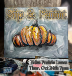 Sip & Paint Event @ Yelm Prairie Lanes (Yelm, WA) Thursday Oct. 24th 7:00pm