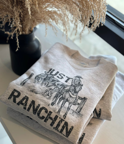 Youth Just Ranchin’ Crew Sweater