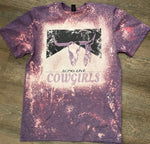 Bleached Long Live Cowgirls Purple Tee