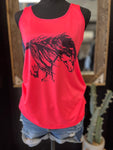 Neon Pink War Horse Tank