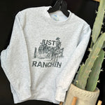 Youth Just Ranchin’ Crew Sweater