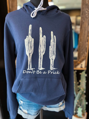 Navy "Don't Be a Prick" Hoody