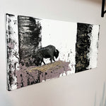 "Abstract Bison" 16” x 32” Print