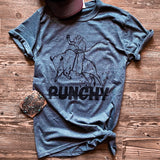Punchy Graphic Tee (Heather Grey)