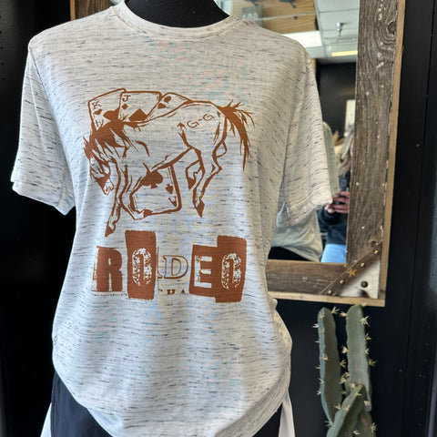 White Marble Rodeo Ace Wild Tee