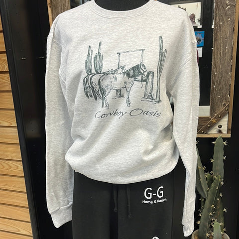 Cowboy Oasis Crewsweater