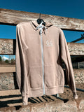 Tan Thunderbird Zip-Up Hoody