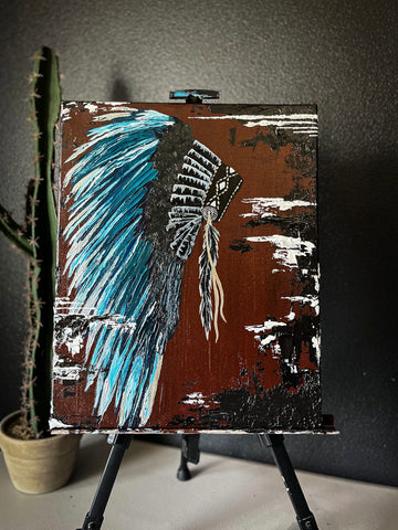 Head Dress Original Acrylic Painting