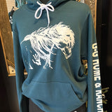 Turquoise War Horse Hoody