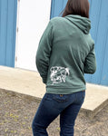 Heather Green Ace Wild Zip-Up Hoody