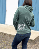 Heather Green Ace Wild Zip-Up Hoody
