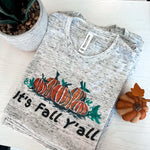 It's Fall Y'all (White Marble) Graphic Tee