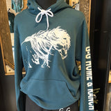 Turquoise War Horse Hoody