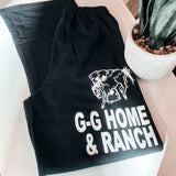 Black Graphic Sweatpants